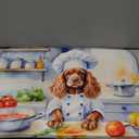 Caroline's Treasures Cocker Spaniel The Chef Memory Foam Kitchen Mat Machine Washable Anti-Fatigue Mat Cushion Comfort Bath Mat or Kitchen Rug