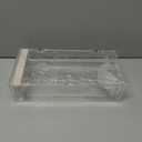 Necklace Holder, Acrylic Necklace Organizer, Rotatable Clear Jewelry Holder Organizer Display Case for Long Necklaces Pendant Bracelets, Jewelry Holder Box with Velvet Tray for Rings Earrings