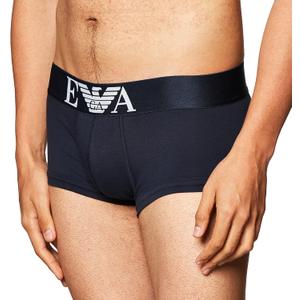 Emporio Armani Men's Cotton Stretch Trunk (Large, Marine) Emporio Armani Men's Cotton Stretch Trunk (Large, Marine)
