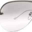 NYS Collection Aviator Sunglasses Women Men Classic 100% UV400 Protection (Clear)