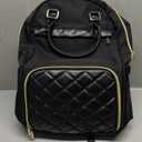 Jetviivid Lunch Backpack, 15.6 Inch Laptop Backpack with Insulated Cooler Lunch box, Womens Work Backpack for Business Teacher Nurse Travel Commuter College Daily, Black