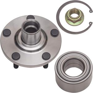 TUCAREST 518508 Front Wheel Bearing and Hub Compatible with 1992-2003 to-yota Camry, 99-03 Solara (for 2.2L and 2.4L Engine) /1999-2003 Le-xus RX300 w/AWD Only [5 Stud Hub Repair Kit]