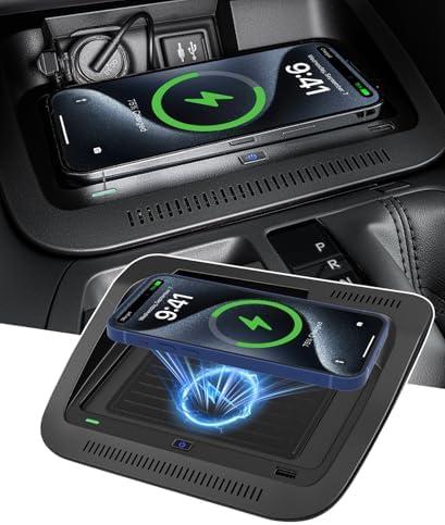 HOMPLEX Wireless Charger for Toyota RAV4 (LE/XLE/TRD/Hybrid/XSE/SE/XSE) 2019-2025, Automotive Center Console Organizer Wireless Charging Pad for Toyota RAV4 Accessories 2020 2021 2022 2023 2024