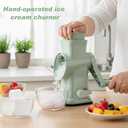 Home Use Rotary Ice Shaver with Handle Manual Hand Crank Snow Cone Maker Machine Qucik Shaved Ice Maker with Suction Feet, Premium Portable IceCrusher and Shaved IceMachine