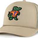 47 Brand NCAA Unisex Khaki Primary Logo Foam Trucker Adjustable Mesh Snapback Hat Adult One Size Fits All (Florida Gators)