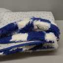 Super Soft Rug for Bedroom, 6x9 ft Blue and White Area Rug Classic Checkered Shaggy Anti-Skid High Pile Soft Fluffy Rug Fuzzy Carpet for Living Room Bedroom Kids Room Nursery, Dorm