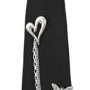 Clip on Neck Ties for Women Girls, Adjustable Pre-tied Womens Tie Solid Color Ladies Neckties for Party Prom School