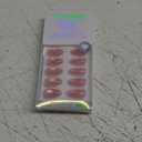 BTArtbox Press On Nails Short - Lamp-Curable Pink Cat Eye Almond Press On Nails with Glue for Women, Semi-Transparent Soft Gel Glue On Nails in 16 Sizes - 32 Stick On Nails Kit, Spring Charm