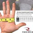 Regular Shoulder Gray Split Cowhide Leather Glove - Size 2X