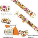Fall Dog Collar,Halloween Pumpkin Floral Dog Collars for Large Dogs Party