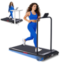 SUOUER Portable Walking Pad Treadmills for Home with Handle Bar & Incline