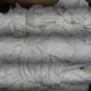 50ft x 10ft Ivory Backdrop Curtain for Wedding Ivory Wrinkle Free Backdrop Drapes Panels for Parties Baby Shower Bridal Shower Birthday Photo Photography Polyester Fabric Background Decoration