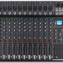 Depusheng DT12 Studio Audio Mixer 12-Channel DJ Sound Controller Interface w/USB Drive for Computer Recording Input, XLR Microphone Jack, 48V Power, RCA Input/Output for Professional and Beginners