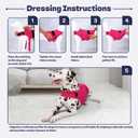 Dog Anxiety Vest and Shirt, Skin-Friendly Calming Shirt - Thunder Jacket for Pet Vet Visits - Dog Jacket for Thunder, Fireworks, Anti Anxiety Vest for Pet Without Medicine & Training, Large