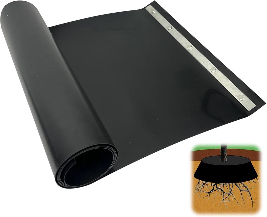 19.7INx30FT Tree Root Barrier roll, Plants Root Barrier for Bamboo Tree to Control Roots Grow & Extend at Random, 30mil/1.5mm LLDPE Material.