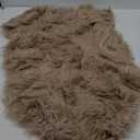 Ashler Faux Fur Rug, Beige Area Rugs, Fluffy Sheepskin Fur Rug, Fuzzy Ultra Soft 2 x 3 Ft Rugs, Machine Washable Shag Rug, Nursery Throw Rugs for Bed, Living, Kids Room