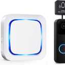Wireless Doorbell Chime - Compatible with Blink Video Doorbell (2023 release) and Blink Video Doorbell (newest model), 58 Melodies & 5 Volume Levels (1 Video Doorbell Extender 1 Receiver (White)