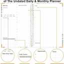 Undated Daily Monthly Planner for 2026 or Anytime - A5 To Do List with Hourly Schedule, Hardcover Spiral Bound Daily Planner to Increase Focus, Stylish School/Office Supplies, 5.8" x 8.5", Green Leaf