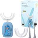 V-WHITE Electric Toothbrush Kids- Ultrasonic U-Shaped Toothbrushes for Teeth Whitening - 360° Mouth Cleansing, Hands Free Gums Protection - Wireless Charging & LED Light - Waterproof IPX7 Certified