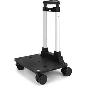 Folding Hand Truck Lightweight Luggage Cart with 4 Wheels Compact Trolly Cart Travel and Office Use