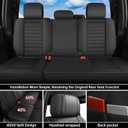 Seat Covers for GMC Sierra Chevy Chevrolet Silverado 1500 2500HD 3500HD 2007-2026, Custom Fit Crew Double Extended Regular Cab, LT LZT RST Trail Boss Waterproof Leather Truck Seat Covers Full Set