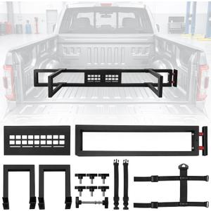 Truck Bed Divider, Cargo Organizer Panel Compatible with 2015-2026 Ford F150 Accessories, Aluminum Alloy Luggage Divider Cargo Manager