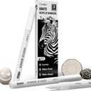 JusArt 3 Pack White Permanent Markers, 0.7mm Fine Point Acrylic Paint Pens for Rock Painting, Art Projects, Ceramic, Glass, Wood, Metal, Fabric, DIY, Ideal White Acrylic Marker for Art Supplies