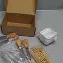 Charcuterie Board Accessories With 3 Oz Ceramic Dip Bowls, Wooden Handle Silver Cheese Spreader Butter Knive Set Kit, Mini Tongs, Spoons, Forks,Honey Dipper, Cocktail Picks (Sivler)