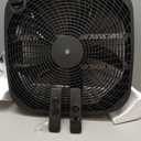 Amazon Basics 3-Speed Box Fan for Bedroom, Portable with Carry Handle, Powerful Airflow, 5 Blades, Lightweight Design, 67 Watts, 20-Inch, Black, 6.8"D x 20.86"W x 21.33"H