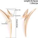 Gold Statement Earrings for Women Exaggerated Geometric Drop Dangle Earrings Trendy Fashion Gold Jewelry