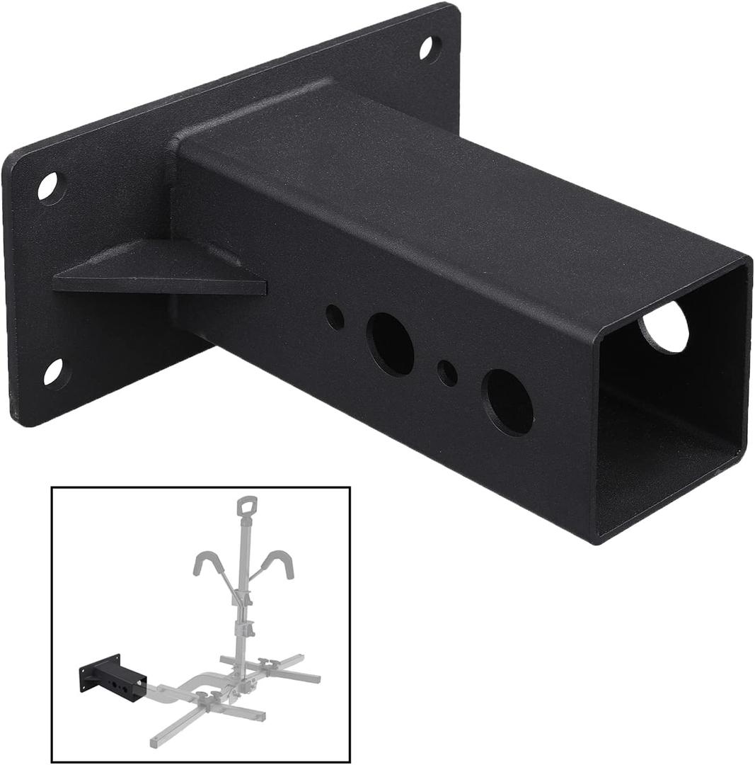 Hitch Wall Mount Adapter, Bike & Cargo Rack Hanging Garage Rack Stand Wall Holder Hanger, Heavy Duty Trailer Hitch Receiver 2 inch Storage, Trailer Receiver Hook Holds 180lbs