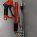 Upgraded Pressure Washer Gun with Extension Replacement Wand, M22 Fitting,7 Inch 30 Degree Curved Rod, 5 Nozzle Tips, 5000 PSI, 47 Inch