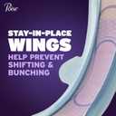 Poise Overnight Ultra Thin Incontinence & Postpartum Pads with Wings for Bladder Leaks, 8 Drop Extra Absorbent, Long Length, 20 Count