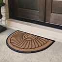 A1HC Natural Coir and Rubber Door Mat, 24”x36”, Thick Durable Doormats for Entrance, Heavy Duty, Low Pile Door Mat, Easy to Clean, Long Lasting Front Entry Doormat