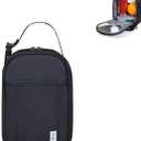 NOL Natural Organic Lifestyle Insulated Lunch Bag for Adult - Snack Bag Lunch Cooler Bag Soft Lunch Tote Bag for Work, Black