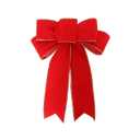 Bow Tie Christmas Linen Bow Christmas Wreath Decoration Bow Christmas Tree Decoration Home Decor 3 PCs 10x30 L.. Front Door Outdoor