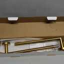 Bathroom Towel Bar 24 Inch Towel Rack Wall Mount Bath Towel Holder Modern Towel Rod Gold Bath Towel Hanger Stainless Steel Brushed Brass Bathroom Accessories Towel Rail Single Towel Bars Brushed Gold