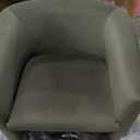 COLAMY 360 Swivel Accent Chair- Comfy Living Room Armchair No-Sag Foam & Sturdy Metal Base with Pillow, Fully Assembled Swivel Accent Single Sofa for Bedroom Living Room, Office, Brown (Set of 1)