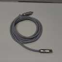 LISEN USB C to Lightning Cable, Chubby 240W 4 in 1 Charging Cable 6.6FT, USB A/C to C/Lightning with Light iPhone Charger for iPhone 17 16 15 14 Pro Max/M5 MacBook Air Pro/iPad/Samsung S25/Switch/PS5 (Grey)