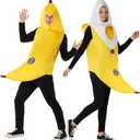 Morph Banana Costume Adult, Adult Banana Peely Suit, Fruit Costume For Men, Halloween Costumes For Men (X-Large)