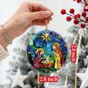 Christian Gifts: Nativity Scene Ornament | Christmas Ornaments (Christmas Tree Decorations), Christian Religious Decor, Holy Family Decoration, Religious Gifts, Baptism Gift & Xmas Gift