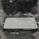 Black Wicker Trash Can with Lid and Liner,Waterproof Narrow Waste Basket for Bathroom,Bedroom,Office,3 Gallon