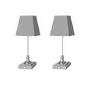 Rechargeable LED Table Lamps with Stepless Touch Control, Sliver Cordless Lamp for Living Room&Bedside&Patio&Shower, Small Desk Lamp(6000mAH Battery), 2 Pack for Home Decor, Best Gifts for Family