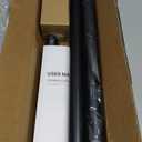 Black Shower Curtain Rod 36-84 Inches (3-7ft) Non Rust Adjustable Shower Rod Spring Tension Non Slip No Drilling Stainless Steel Shower Rods for Bathroom Window