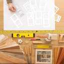 Handmade Flexible Record Template, 9 Pack Upgraded Journaling Planner Stencil Set for Dot Grid, Drawing, Checklists, Daily Planning, DIY Crafts, Reusable Templates Compatible with Coils Rings, White