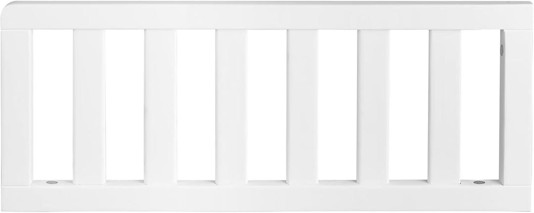 Toddler Safe Guardrail Compatible with Delta Children Convertible Crib, Crib Rail for Prevent Toddler from Rolling Off The Bed, White