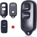 SUPALAND Key Fob Shell Case Replacement Fits for Toyota Tacoma Tundra RAV4 Highlander 4Runner Corolla Scion XA XB 2000 2001 2002 2003 2004 2005 2006 2007 2008 Keyless Entry Remote Control 2+1 Button