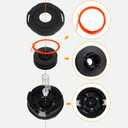 RANSOTO AH1531 Trimmer Head Replacement Rapid Reload Plus (Anti-Clockwise) Compatible with EGO Power+ STA1500 BC3800E ST1530 ST1530E ST1534 MST1501 MHC1502 15'' String Trimmer (3 Packs)