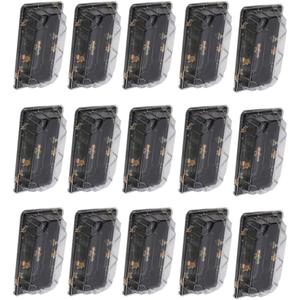 Luxshiny 50Pcs Sushi Trays with Lids, Disposable Sushi Packing Box Sandwich Boxes Fruit Cake Carry Out Container Take Out Boxes (As Shown 3)