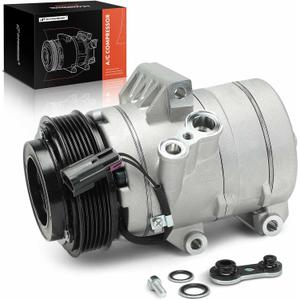 A-Premium Air Conditioner AC Compressor with Clutch Compatible with Ford Fusion 2006-2012 & Lincoln MKZ 2010, Zephyr 2006 & Mercury Milan 2006-2011, w/Oval Plug, Only for 4-3/8 "Diameter Pulley